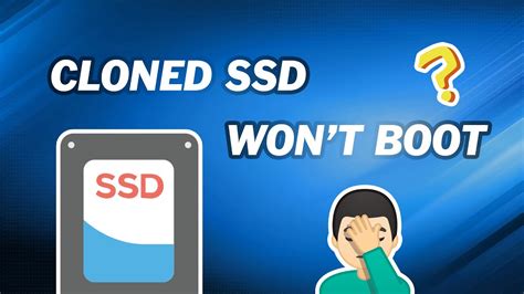 have sabrent disk cloner new drive won't boot in computer|cloned ssd won't load.